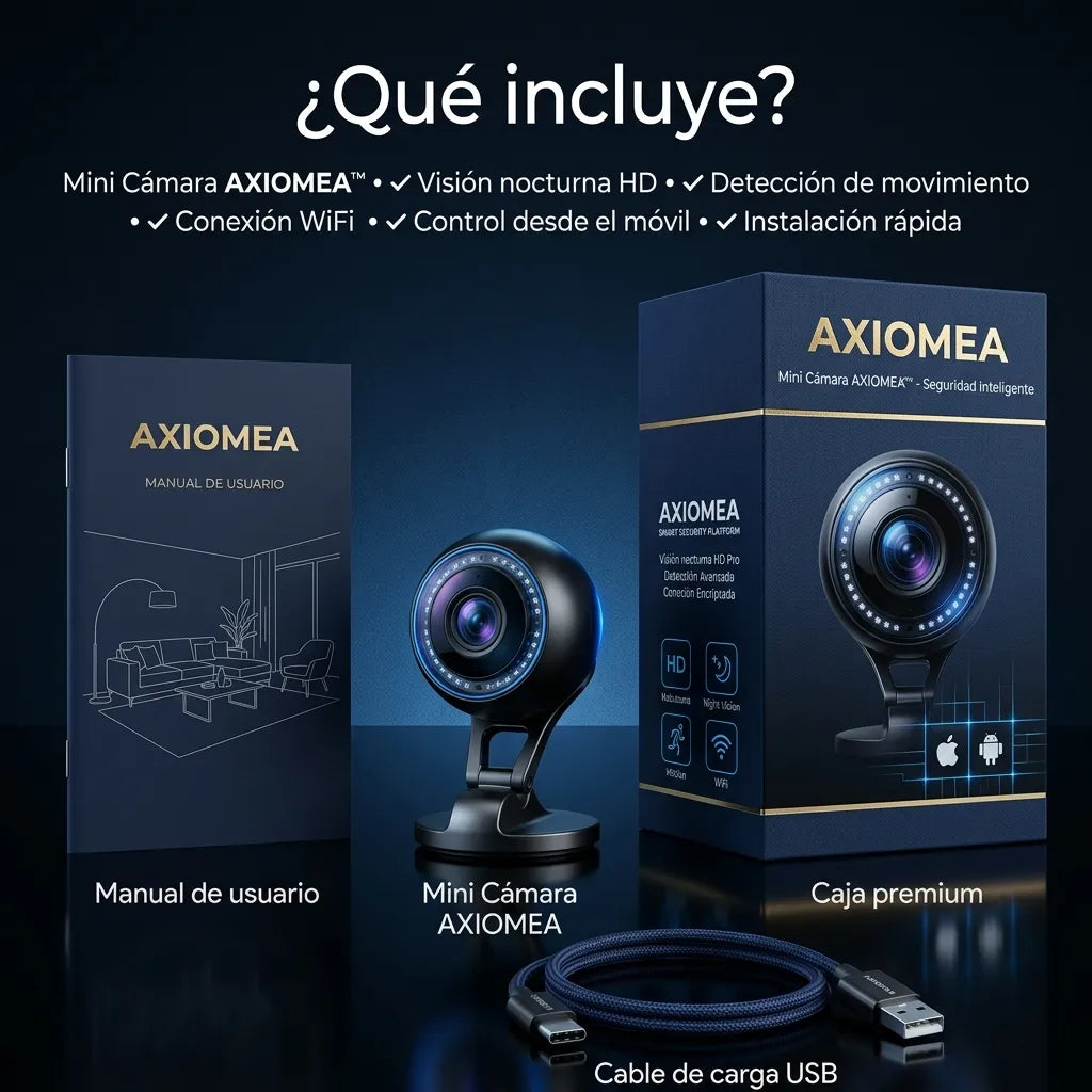 Mini Cámara de Seguridad HD con Detección de Movimiento – Axiomea
