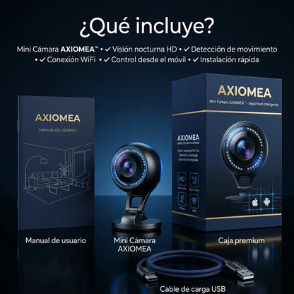 Mini Cámara de Seguridad HD con Detección de Movimiento – Axiomea