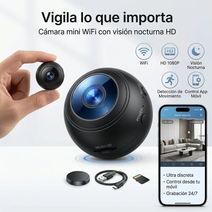 Mini Cámara de Seguridad HD con Detección de Movimiento – Axiomea